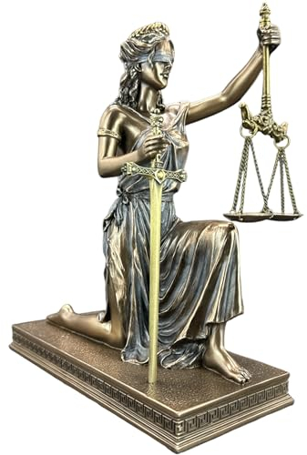 57 SPECIAL REPLICAS Justitia Figur KNIEENDE Themis MIT Waage UND Schwert