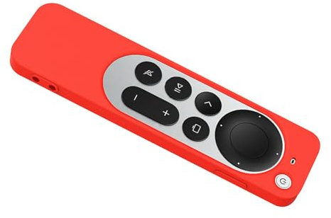 Funda protectora de silicona con cordón para Apple TV 4K 2021, accesorios de control remoto