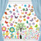 DKEROSS 9 Blätter ca.148pcs Fensterbilder Kinderzimmer Fensteraufkleber Frühling Fensterfolie Blumen Fensterdeko Selbstklebend Fenstersticker Vogel Pflanzen Garten Sommer Glasaufkleber