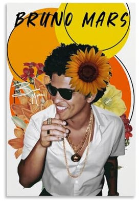 JHSO Poster, Motiv: Bruno Mars, Idol-Sänger, künstlerische Persönlichkeit, Poster, dekorative Malerei, Leinwand, Wandposter und Kunstdruck, moderne Familienschlafzimmer-Dekoration, Poster, 30 x 45 cm