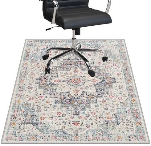 Office Chair Mat for Hardwood Floor/Tile Floor, Non-Slip 36x48 Desk Chair Mat for Hard Floors, Spillproof Under Desk Rug for Rolling Computer Gaming Chair, Low Pile Carpet Floor Protector