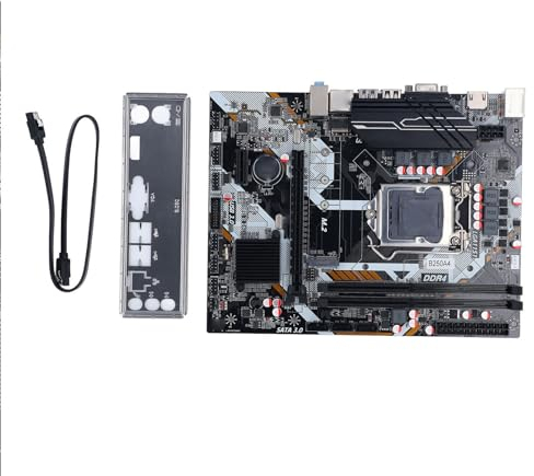 Gaming Motherboard for Desktop PC, B250 Motherboard Micro ATX Motherboard for LGA 1151 PCI E X16 Gen 3.0 DDR4 VGA M.2 with Metal Heat Sink for Intel Core I3 I5 6500 I7 6700 Process