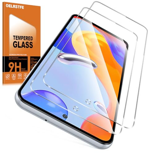 Oelrstfe Verre Trempé pour Xiaomi Redmi Note 11 Pro 2 Pièces,Film Vitre Protection écran Dureté 9H Anti Rayures Sans Bulless Ultra Transparent HD Haute Sensibilité Protecteur D'écran