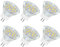 Akynite MR11 GU4 LED 2W Kaltweiß 6000K, 250LM, 120 Grad, 35mm MR11 10W 20W Halogen Ersatz, GU4 MR11 12V-24V AC DC LED Einbaustrahler Kaltweiss für Wohnmobil Dunstabzugshaube, 6 Stück