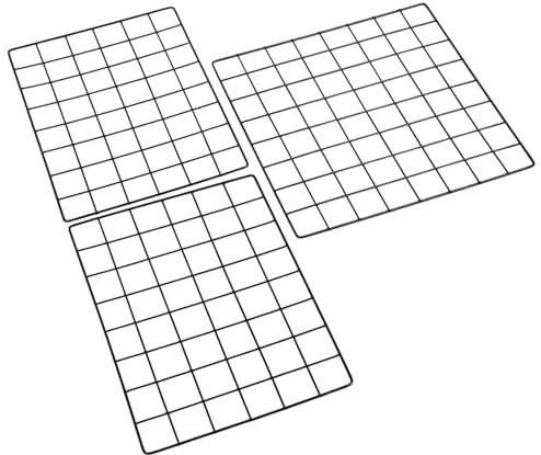 Cabilock 3piezas Panel De Rejilla De Alambre Diseño Moderno Estante Para Fotos Decoración De Hogar