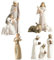Krippenset Born Scene Figur, Figuren Krippe Harz, Geburt Belen Weihnachten, Weihnachtskrippe mit Figuren, Krippe Harz Heilige Familie, Dekoration