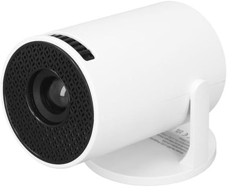 Mini Proiettore, Proiettore con Wifi e Bluetooth, Supporto 4K 1080P Proiettore Portatile Schermo da 60 Pollici Girevole a 180° Proiettore di Film Auto Trapezio Compatibile per