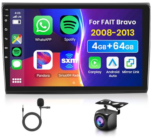 4G 64G Podofo 9 Autoradio Bluetooth Für Renault Megane 3 Export 2009-2014 Carplay Android Auto Wireless,WiFi GPS Navi HiFi/RDS/FM DSP,1280 * 720,Android 13 Radio 2 din mit AHD Rückfahrkamera