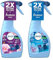 Febreze Fabric Refresher Spray Duo | Lenor Exotic Bloom & Spring Awakening | 2X Odour Elimination & Fabric Freshness | Safe for Pets | Long-Lasting Scent | 2 x 500ml