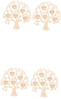 Mobestech 4pcs Handmade Photo Frame for Boys and Girls Diy Home Decor Picture Holder Boy Girl Art Frame Versatile Simple Easy Assembly