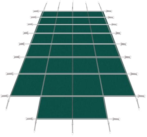 Sicherheits-Poolabdeckung Für Rechteckige Pools, Runde Winter-Poolabdeckung Winter-Poolabdeckungen Für Einbaupools (Pools Mit Mittelstufe)(Green,Dia 4m(13ft))