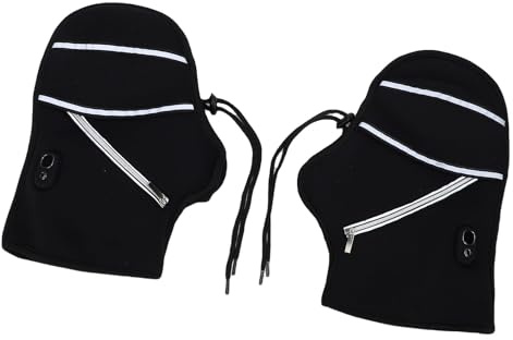 Tbest Manchons de Guidon de Moto Chauffants, Rechargeables par USB, Réfléchissants, Coupe-Vent, Chauffe-poignées de Moto d'hiver pour Scooter et Cyclisme