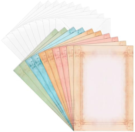 Ideen mit Herz DIY-Grußkarten Set | 2 x 5 Designs | 11,5 cm x 16,5 cm | 10 Klappkarten zum Basteln | inklusive Umschläge | für DIY Weihnachtskarten, Geburtstagskarten u.v.m. (Rahmen)
