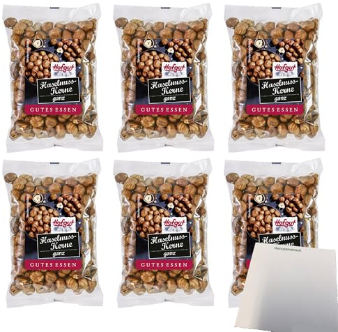 usy Bundle für Hofgut Haselnusskerne VPE (6x100g Beutel) + usy Block