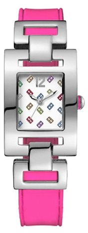 Tommy Hilfiger 1781068 – Quartz Movement Ladies Watch, Pink Silicone Strap, White, Bracelet