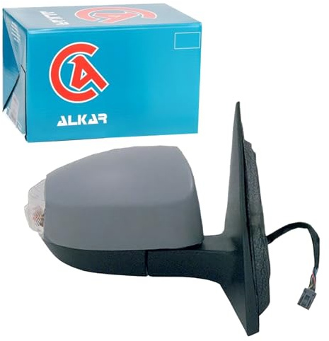 ALKAR 9230375 Außenspiegel Seitenspiegel Rechts Beheizbar Anklappbar Elektrisch mit Blinklicht Kompatibel mit FORD S-MAX WA6 für Linkslenker 1405067 1469403 1500039 | Kompatibel mit: FORD S-MAX