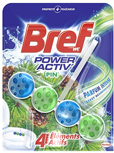 BREF Bloc nettoyant WC power activ pin - 50g
