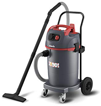 Starmix 16337 Aspirapolvere Manuale (Bagnato e Asciutto, Classe Contenitore da 45 l e Staffa di Guida, Senza Pulizia del Filtro per Lo Sviluppo Normale della Polvere, plastica, Grigio/Rosso/Nero