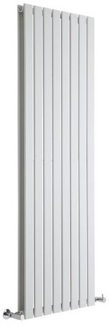 Milano Alpha White Vertical Double Flat Panel Radiator - 1600mm x 560mm