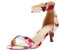 DREAM PAIRS Women's Low Kitten Heels Ladies Open Toe Party Ankle Strap Dress Pumps Bride Wedding Evening Shoes FIONA,Size 9,Floral,FIONA