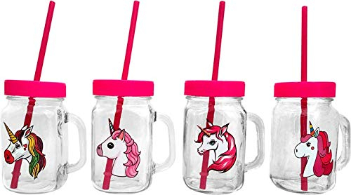 Jarra de Unicornios Infantiles para regalos de Cumpleaños, Comuniones, Bodas y Eventos