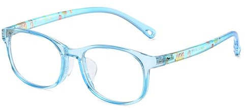 Duco Blue Light Blocking Glasses For Kids Anti-Glare Gaming Computer Glasses Eyeglasses Frames for Boys Girls Age 5-10 K023