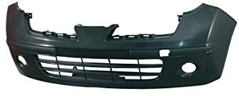 DM Autoteile 143244 Stoßstange vorne schwarz kompatibel für Nissan Micra K12 Facelift ab 2005-2010