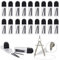 PERFETSELL 102 Stücke HB Zirkelminen 2mm Durchmesser Zirkelersatzminen Zirkel Ersatzminen 2.5cm Lang Minen für Zirkel Schwarz Zirkelmine für Grundschule Schule Studenten (3x 34er Dose)