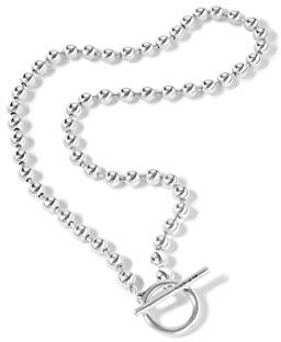 UNO de 50 Langer Anhänger Kette aus Metalllegierung, versilbert mit Sterlingsilber