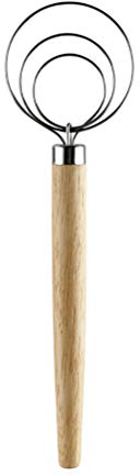 BSTEle Batidor de Masa Mezclador de Masa de batidor danés de Acero Inoxidable para Utensilios de Cocina de Galletas de Pan DIY