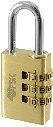 CANDADO COMBINACIÓN 3 DÍGITOS ZINC