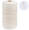 Macrame Cord 2mm x 220m Beige Cotton String Twine, Natural Unbleached Macrame Cotton Cord Rope Cotton Bakers Twine Kitchen Cooking String Natural Cotton Cord Macrame String