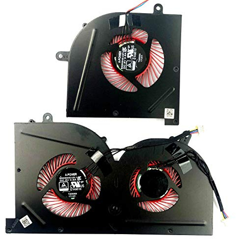 CPU + GPU Cooling Fan for MSI GS63 GS63VR 6RF 6RF-001US 7RF 7RF-212UK GS73 GS73VR 6RF 6RF-005CA 7RF 7RE-004CN 7RG 7RG-026RU 7RG-039NL MS-16K2 MS-17B MS-17B1 BS5005HS-U2F1 BS5005HS-U2L1