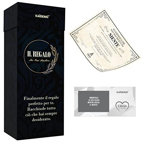Idea Regalo Scherzo Il Niente – Versione Compleanno Personalizzabile - Idee Regali Divertenti Uomo Donna - Scherzi Gadget Originali Per Lui e Lei