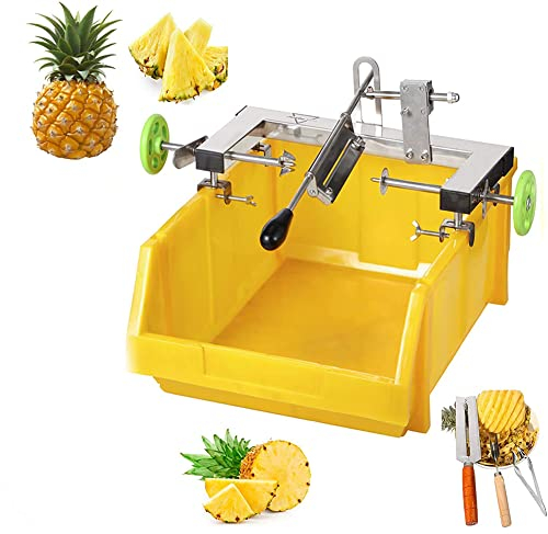 MNSSRN Pelador de Cuchillos de piña, pelador de Cuchillos de piña de Acero Inoxidable, apretón cómodo, fácil de pelar, diseño Desmontable, fácil de Limpiar