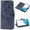 Mulbess Handy-Hülle für Samsung Galaxy S22 5G Schutzhülle, Magnet Handyhülle Leder, Flip Wallet Cover, Kartensteckplatz, Vintage Dunkel Blau