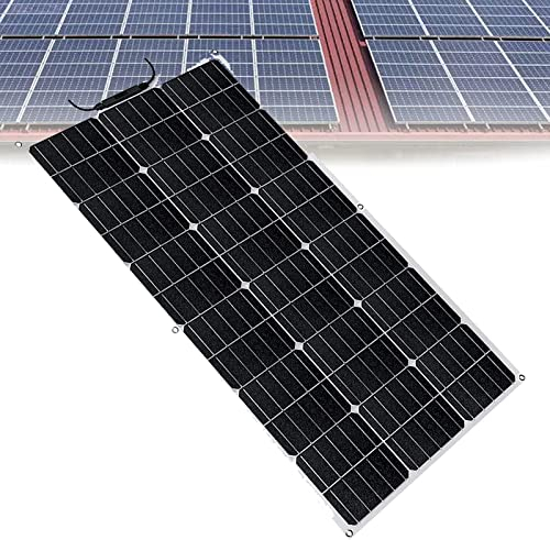 BEIJIAYI 600 W Sistema Kit Panel Solar, Módulo Solar Monocristalino Flexible, Sistema Solar Módulo Fotovoltaico para Sistema Fuera Red, Panel Solar para Jardín Al Aire Libre Balcón Caravana Camping