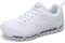 gojiang Chaussures de Course Homme Femme Chaussures de Sport Rrunning Baskets Légères Respirant Antidérapant Sneakers Gym Fitness Outdoor Running Casual Purewhite-37