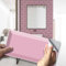 funlife 20X10cm 27Pcs Peel and Stick Transfers Sticker On Tiles, Self-Adhesive Water-Resistant PVC Tile Decals Backsplash for Home Kitchen Decor, Pink