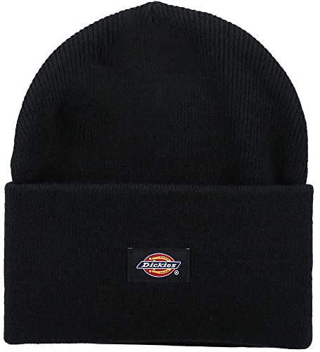 Dickies, Unisex, Umgeschlagene Acryl-Beanie-Mütze, Schwarz, OS