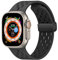 WoPail Armband für Apple Watch Series 10 46mm/Watch Ultra 2 49mm 45mm 44mm 42mm Silikon Magnetisch Sport ErsatzArmband Herren Damen für Armbänder iWatch Series 10/9/8/7/6/5/4/3/2/1/Ultra Schwarz