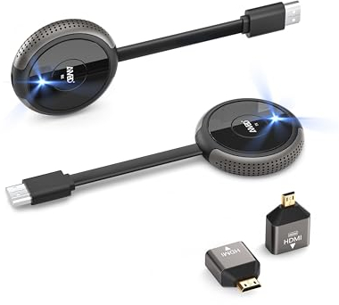 Wireless HDMI Transmitter and Receiver 5G, MpioLife Drahtlos HDMI Funkübertragung Sender und Empfänger, All-in-1 von Laptop/TV Box/Kamera auf TV/Monitor/Beamer
