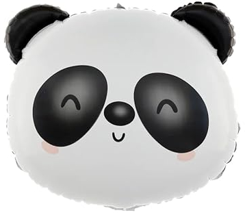 Folienballon * PANDA * als Deko für Geburtstag und Party | 52.6x56.6cm groß | Kinder Kindergeburtstag Partydeko Luftballons Ballons Tier