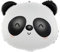 Folienballon * PANDA * als Deko für Geburtstag und Party | 52.6x56.6cm groß | Kinder Kindergeburtstag Partydeko Luftballons Ballons Tier