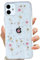 LSEEKA for iPhone 11 Clear Case with Pressed Real Flowers Design,Glitter Cute Pink Floral Pattern Slim Soft TPU Protective Women Girl's Phone Cover for iPhone 11