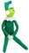 Meekio Christmas Green Monster Doll,Elf Plush Toys Elf on The Shelf Doll Children's Cartoon Plush Toy Boys and Girls, Christmas Decorations Red (Green), grün, (mk-c1)