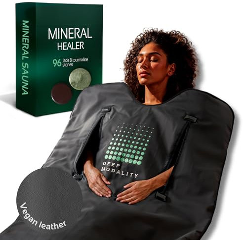 Pro M3 - Infrared Sauna Blanket | Detox, Wellbeing & Recovery | Highest Grade Materials + Jade & Tourmaline for Enhanced Therapy, Adjustable Temp 77-176°F, 6ft x 3ft (Mineral Edition)