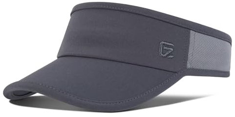 GADIEMKENSD Sun Hat for Women's Men Golf Accessories Summer Sun Beach Visors Hat Lightweight Breathable Adjustable Running Tennis Visor Sun Patch Comfortable Fit for Outdoor Sports Dark Grey