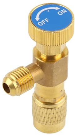 2 Pz Valvola di Sicurezza del Liquido R410A R22 Aria Condizionata Refrigerante 1/4 Adattatore di Sicurezza per Caricatore HVAC