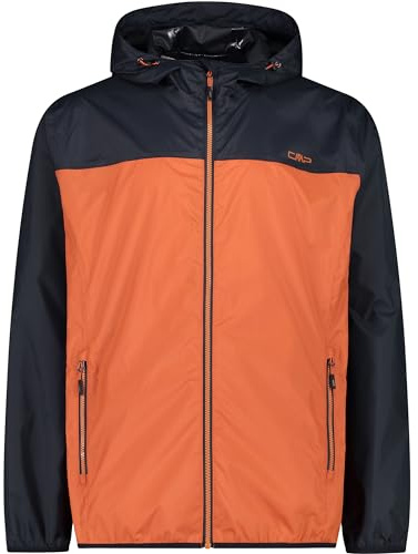 CMP Herren Hoodie Rain Jacke Regenjacke Hardshelljacke | Wassersäule 5, Winddicht & wasserabweisend, Verschweißte Nähte, Extrem leicht - 270 g, wasserdicht & immer dabei